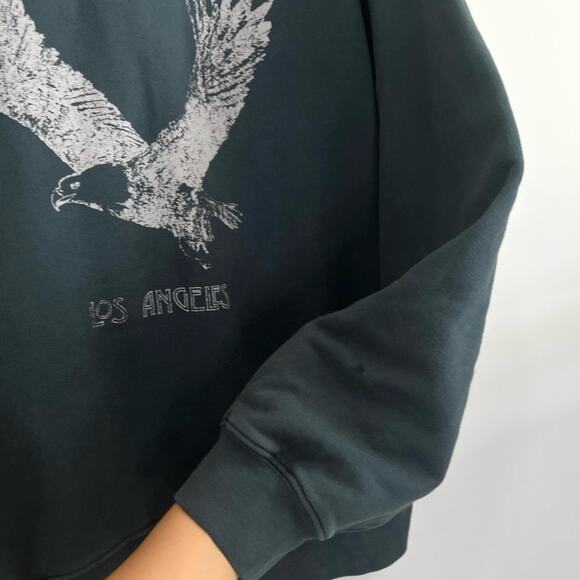 FINAL PRICE NEW Anine Bing Ash Eagle Hoodie in Emerald - Picture 8 of 13